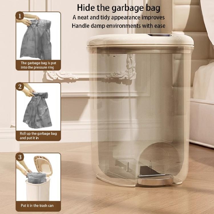 Pedal Bathroom Trash Can for Kitchen Hotel Home or Office 8/12L Trash Can with Lid for Household and Professional