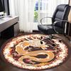 1pc Dragon Circle Office Round Area Rug, Indoor Mat Suitable For Office, Under Office Chairs Bedroom Living Room Home Decor, Room Deco