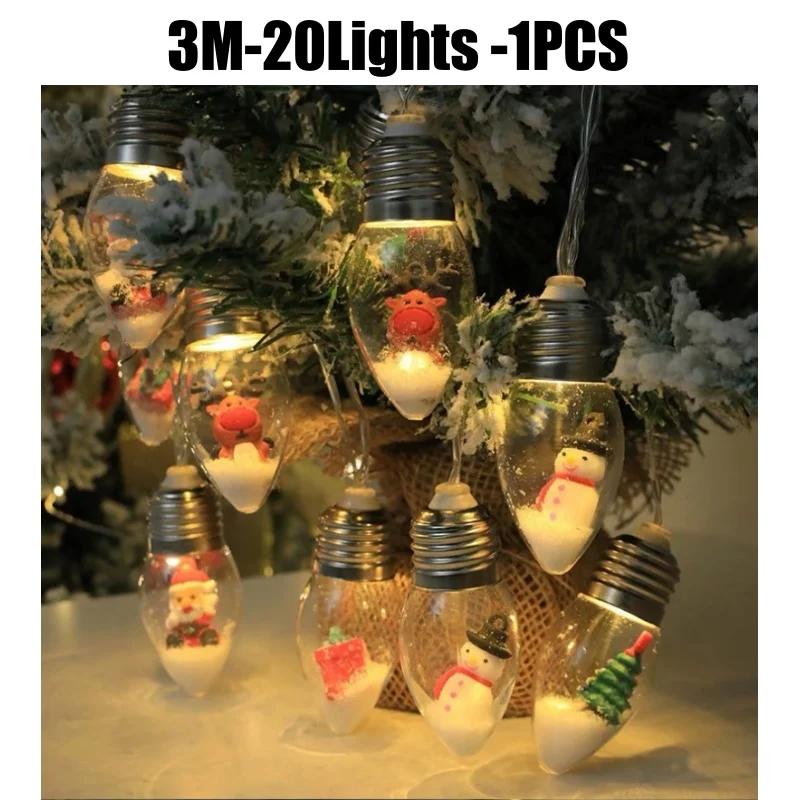 2025 Neu LED Weihnachts-Schneemann Weihnachtsbaum Glühbirnen Lichterkette Wandleuchten Geschenk Wohnzimmer Nachtlichter