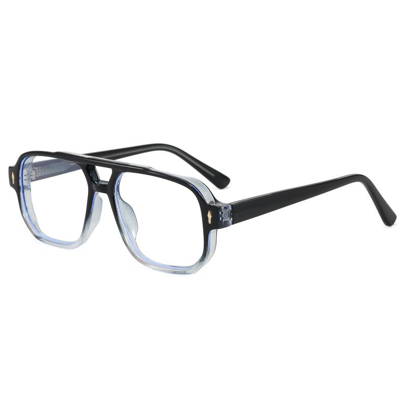Trendy Unisex Anti-Blue Light Flat Lens Glasses - Simple High-Grade Style