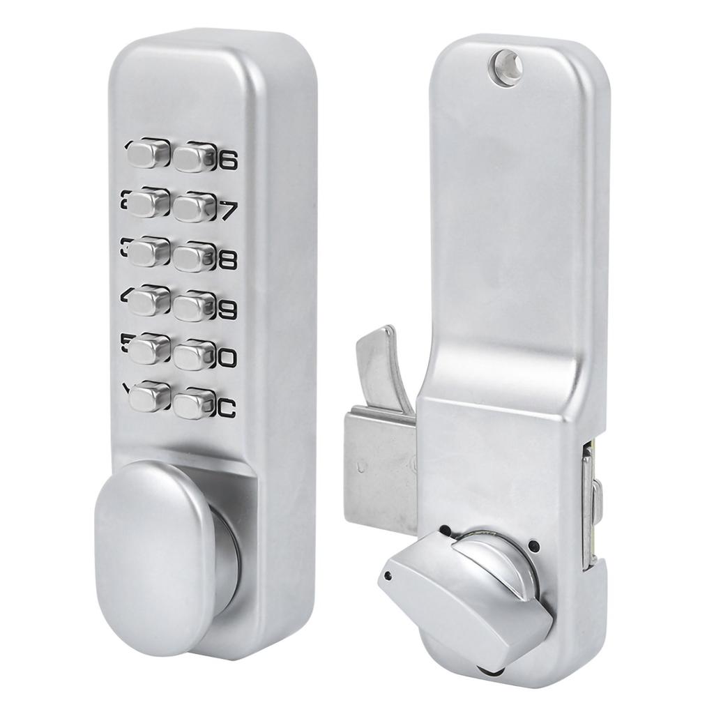 1‑11 Digits Mechanical Combination Lock Sliding Door Keyless Access for Kitchen Office Balcony