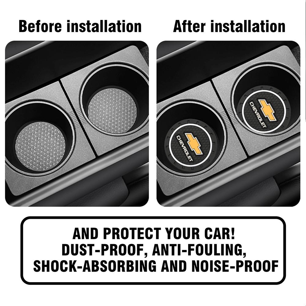 1/2pcs Car Cup Holder Coaster Auto Anti Slip Cup Holder Silicone Pad For Chevrolet Chevy Trax Trax Silverado Corsa Volt Corsa XL