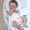 BZDOLL 18inch 45cm Soft Vinyl Reborn Baby Doll Girl Princess Newborn Bebe Toy for Kids Dress Up Art Doll with 3D Marble Skin Visible Veins Realistic