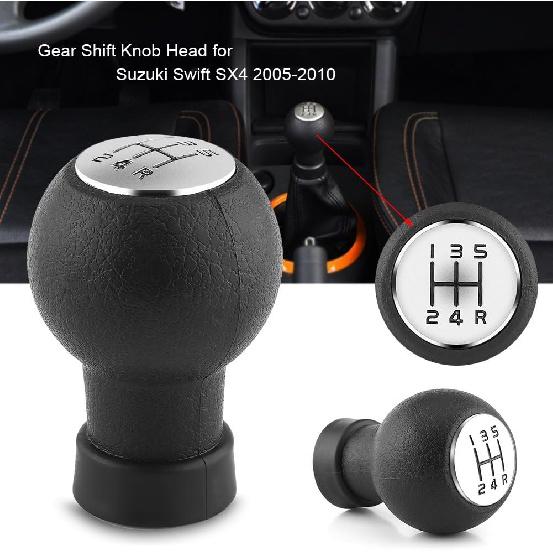 Qiilu 5 Speed Gear Shift Knob Stick Shifter Head for Swift SX4 2005-2010