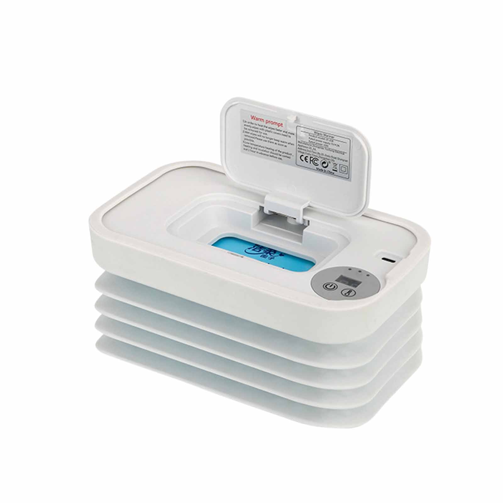 

Подогреватель детских салфеток Диспенсер для салфеток для подгузников для подогрева, Детская, Дорожные поездки, Кемпинг, Универсальный уход за бизнесом One Size белый