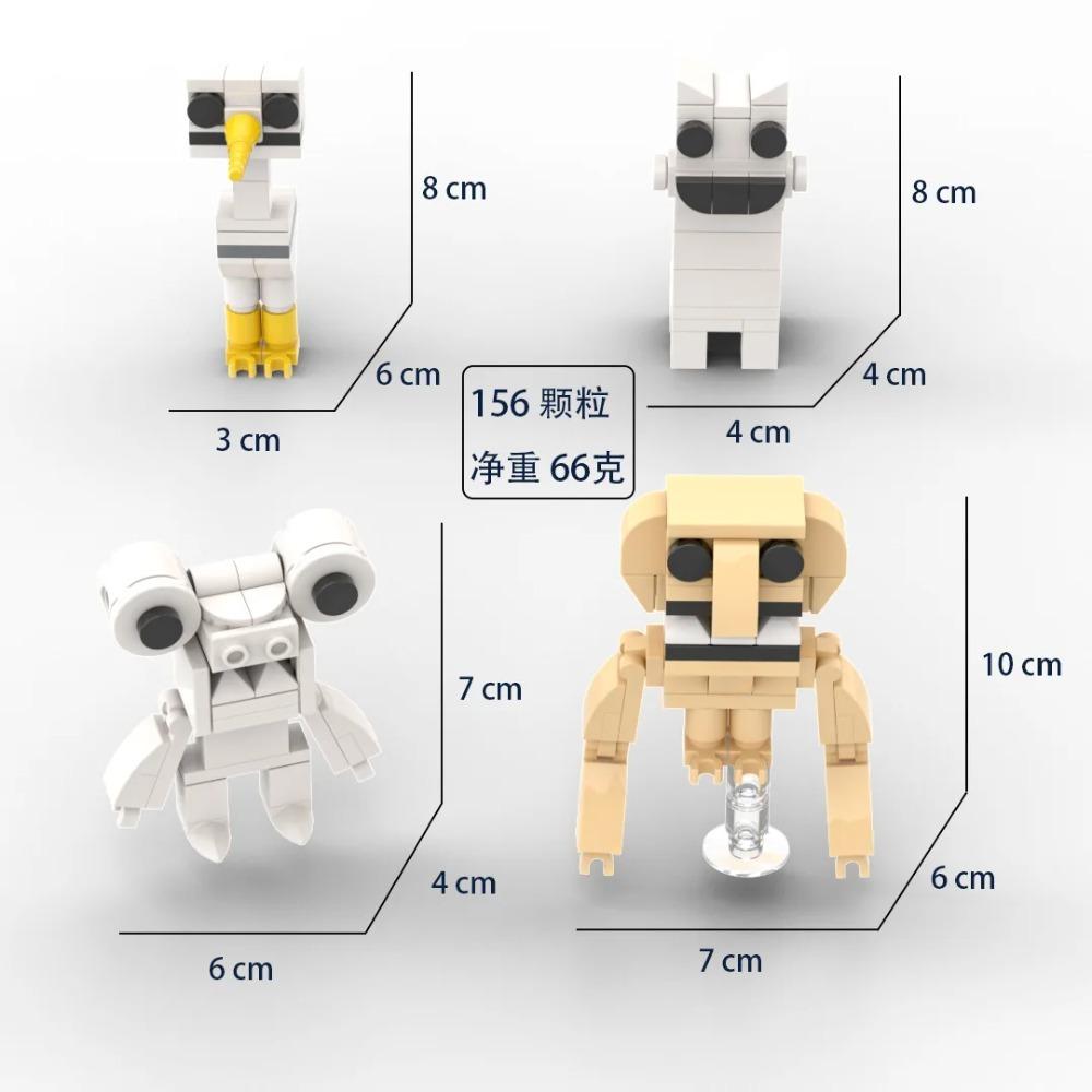 Zoonomaly Zoo Blocks Figure Toy Zoonomaly Block Set Horror Game Figure Zoonomaly Brick Guard Cat Koala Monster Animals Building