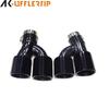 BMW 5 Series G30/G38 Quad Outlet Titanium Black Exhaust Tailpipe, MP Style, Large Square
