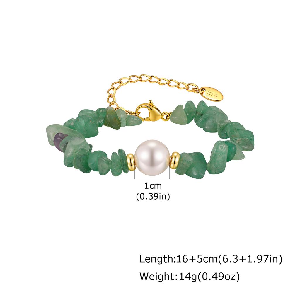 Irregular Healing Crystal Chip Beads Bracelets for Women, Round Natural Stone Charm Adjustable Bracelet, Fashion Boho Jewelry