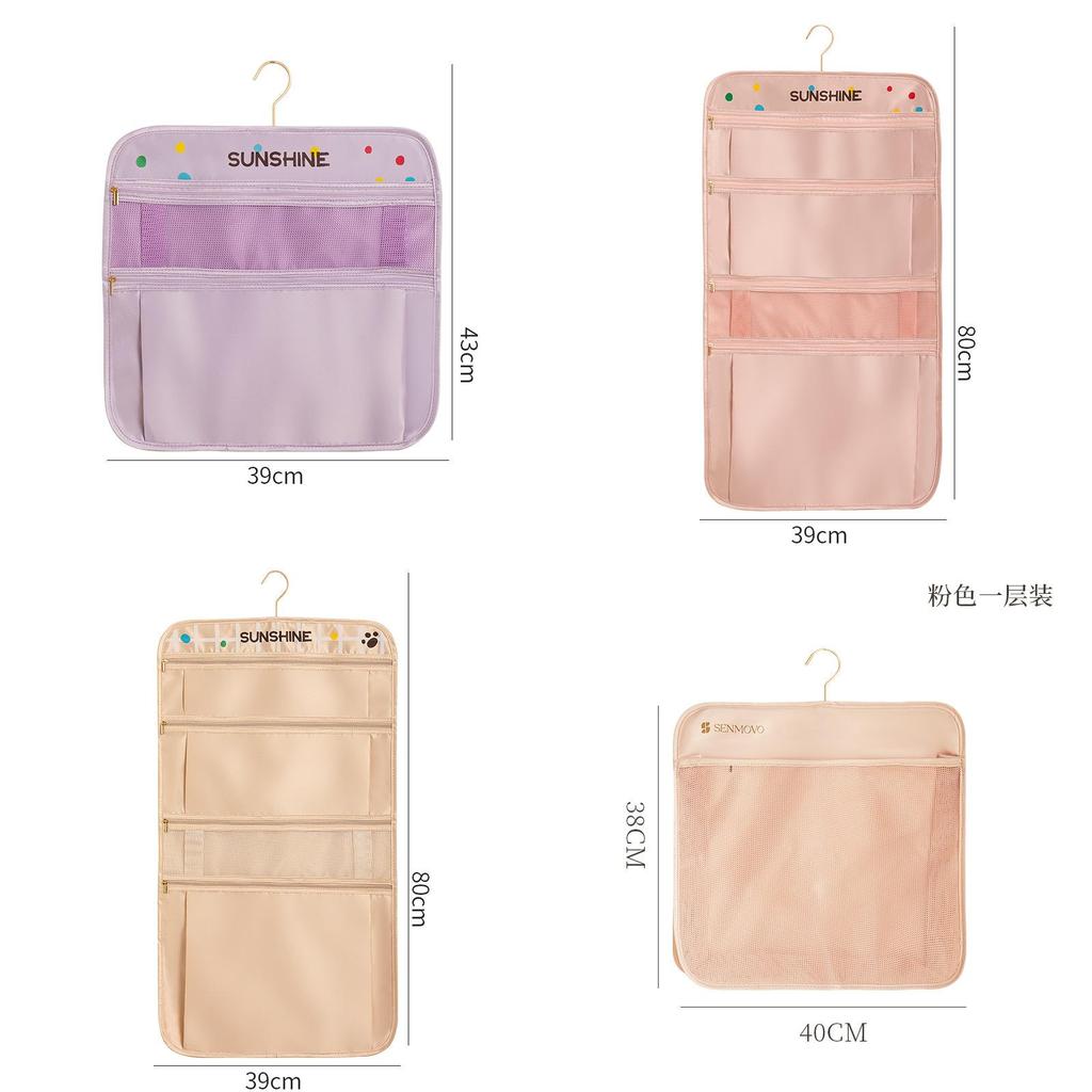 Polyester Hanging Storage Bag With Multifunctional Organizer For Bedroom And Closet Use