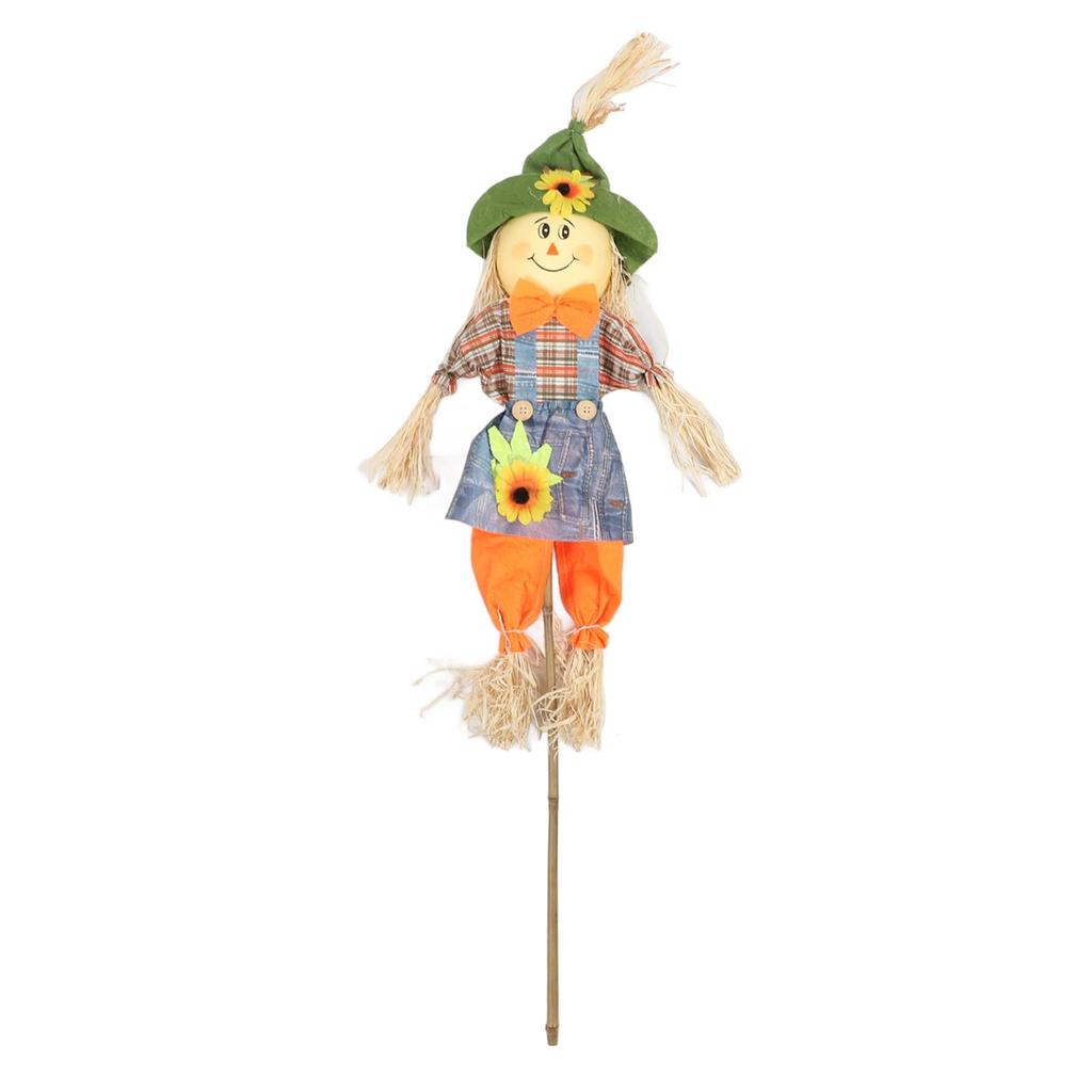 Rainproof Garden Scarecrow, Bird-Scaring Outdoor Scarecrow, 100cm Tall (Female Scarecrow)