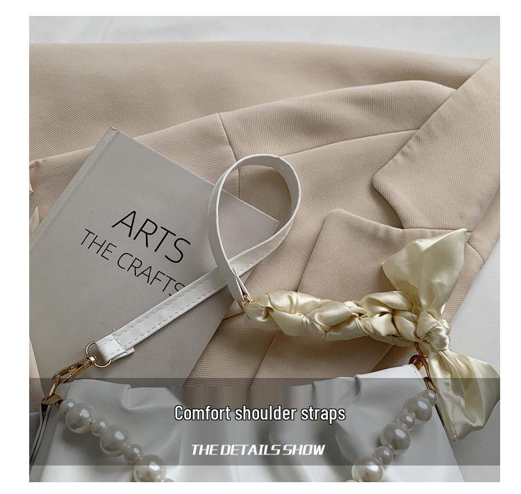 In Stock: Women's 2024 Summer Korean Fashion Pearl Chain Crossbody Bag