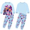 Autumn Round Neck KPop Demon Hunter Printed Sets Fashionable and Casual Long Sleeved Pants Children's Boy and Girl Kids Unisex Clothing Sets