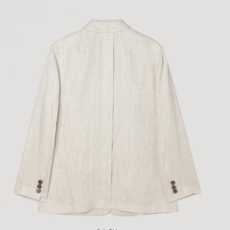 [She S miSS] Linen Melange Two Button Jacket Swwjkp21020 Ec