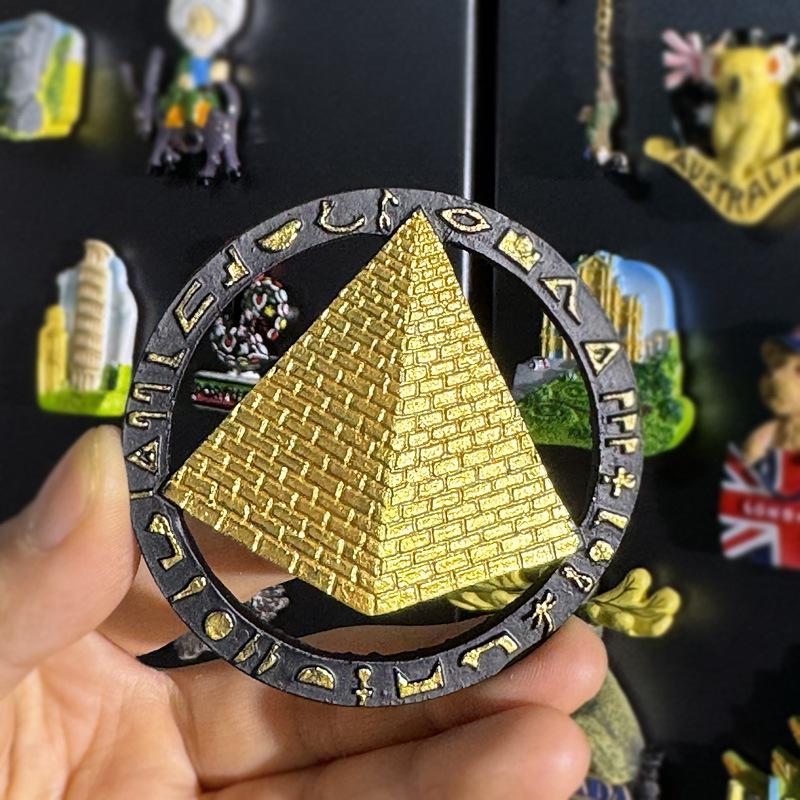 3D City Travel Souvenir Magnets: European and Global Regions