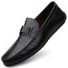 Men's Shoes Large Size Doudou Shoes Summer New Driving Shoes Genuine Leather One-pedal Lazy Shoes Casual Men's Leather Shoes