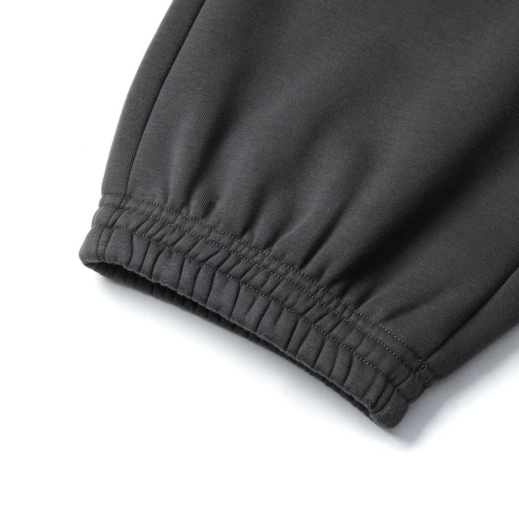 Li Ning Loose Fleece Warm Cuffed Knitted Sports Pants Men Bottoms Dark-Gray AKLUB59-3