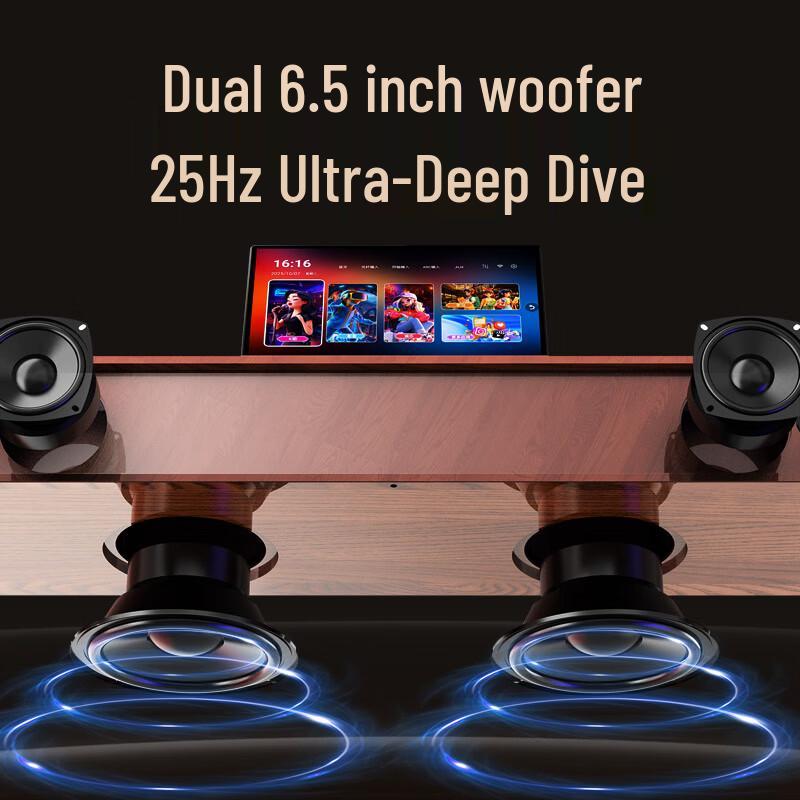 SANSUI 96P Home Karaoke Soundbar System with Touchscreen CN Plug (adapter Included)