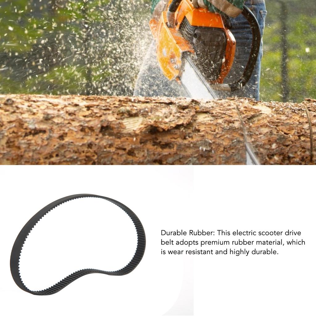 Electric Scooter Drive Belt Strong Durable Rubber Wear Resistant Scooter Rubber Drive Belt for Electric Scooter