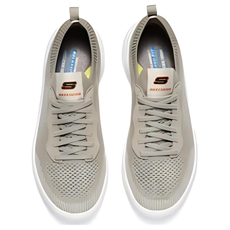 Skechers Mesh Fabric Simple Versatile Low-Top Casual Shoes Men Sneakers Gray 210815-BGE