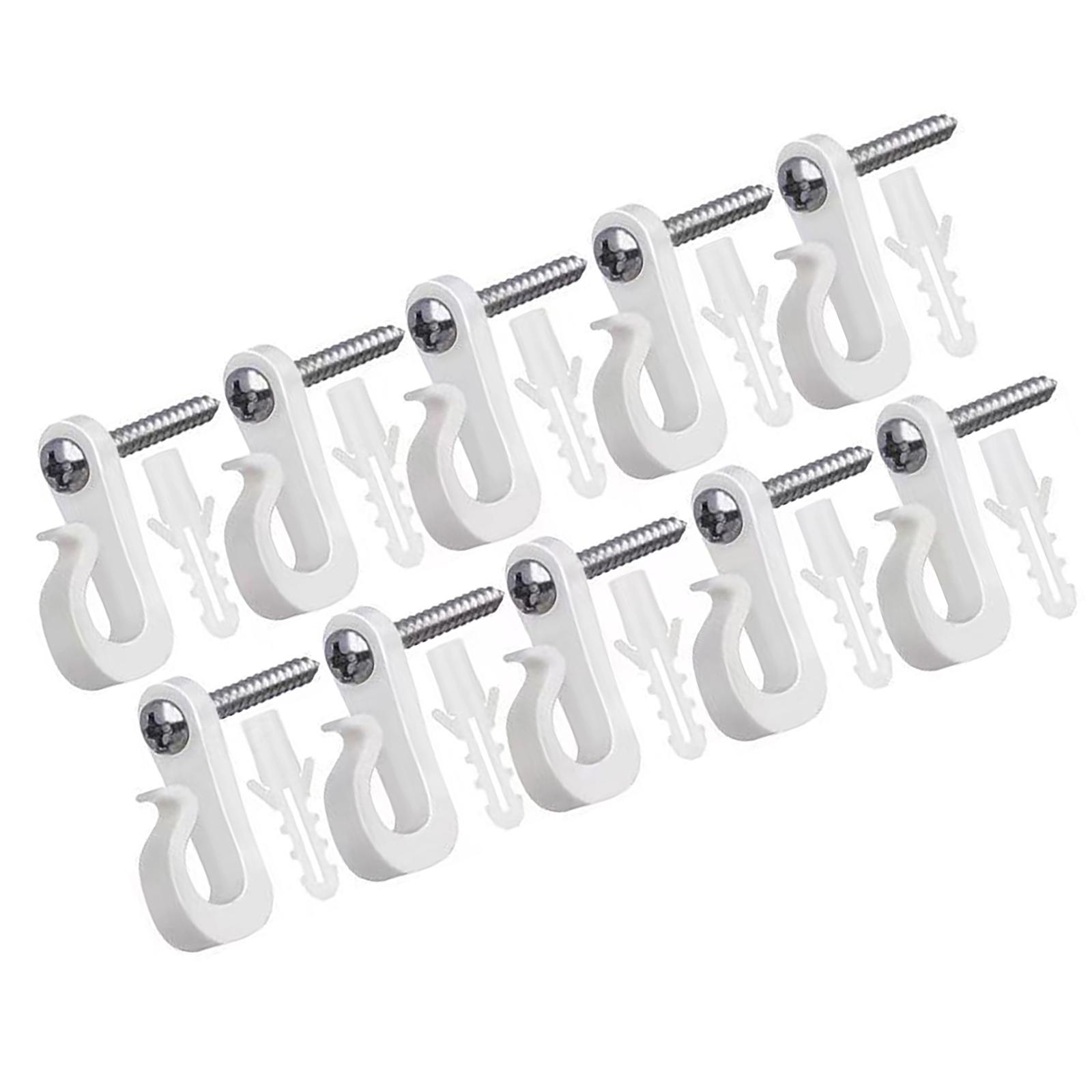 

Многоцелевой уличный крючок для водостока, многоразовый S-образный крючок, домашний аксессуар для легкого подвешивания рождественских огней и украшений 10PCS