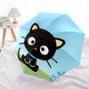 Kitty, Cartoon Automatic Open/Close Umbrella-Cute Umbrella with Cute Design, Portable 3-Fold Compact Umbrella for Men & Women, Halloween Chr