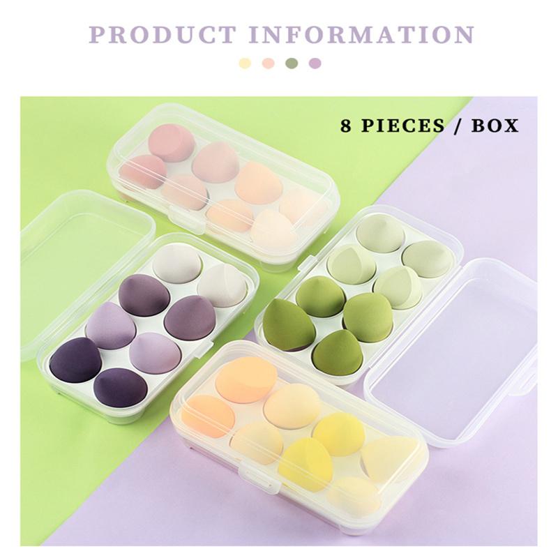 Beauty Egg Set Pumpkin Water Drop Puff Makeup Puff Set Colorful Pillow