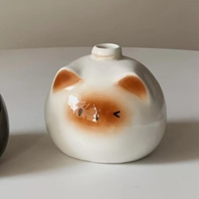 Butelka z pompką Ceramiczna butelka z pompką Pojemnik kosmetyczny Butelka na płyn do dezynfekcji rąk w kształcie kota Butelka na opakowanie szamponu Dozownik do mydła w płynie