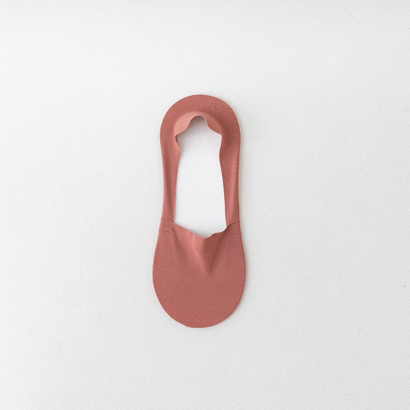 Women's Large-sized Boat Socks, Summer Anti-slip and Non-dropping, and Ice Silk Thin Socks, Shallow-mouthed Invisible Large-sized Short Socks