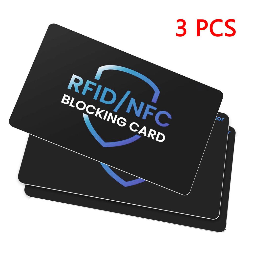 

RFID Blocking Card 3/6/12 Pack, One Card Protects Entire Wallet for Women, Credit Debit Card Protector, Anti-Theft NFC Contactless Blocker
