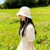 French Elegant Flower Pearl Knitted Fisherman's Hat Ladies Summer Fashion Face Small Shade Straw Hat Sun Hat