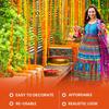 1.5m Marigold Garland Long Strands Artificial Fake Plant  for Halloween Day of The Dead