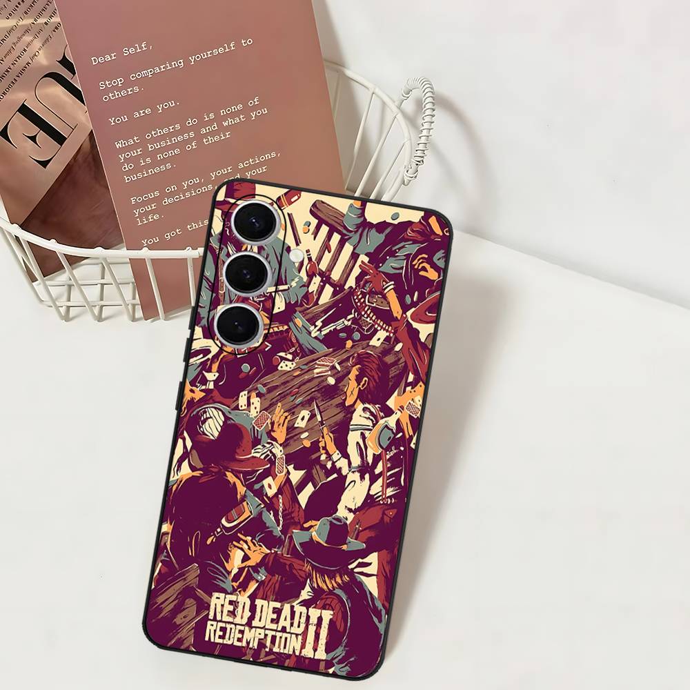 Game Red Dead R-Redemption Phone Case For Samsung S 24 Fe 25 Ultra Plus 20 Lite 21 30 22 23 24 22 Ultra 5G Fundas
