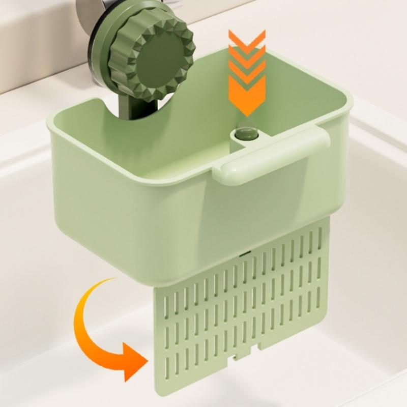 Rotating 360 Degree Sink Strainer with Suction Cup for Draining Efficient Vegetables Filtration Basket