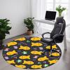 1PC Goldfish Biscuit Shapes Office Round Area Rug, Mat Suitable For Office, Under Office Chairs Bedroom Living Room Home Decor, Room Deco