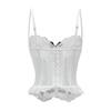 Women's Lace Bustier Corset with and Boned Waist Cincher for Shaping and Support