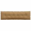 Back Cushion Brown 180 x 50 cm Cord Fabric