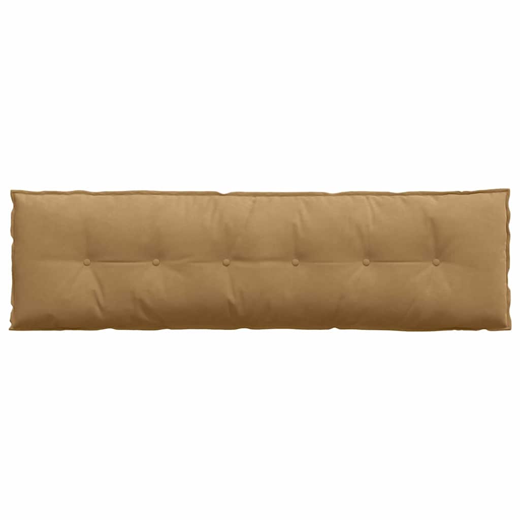 Back Cushion Brown 180 x 50 cm Cord Fabric