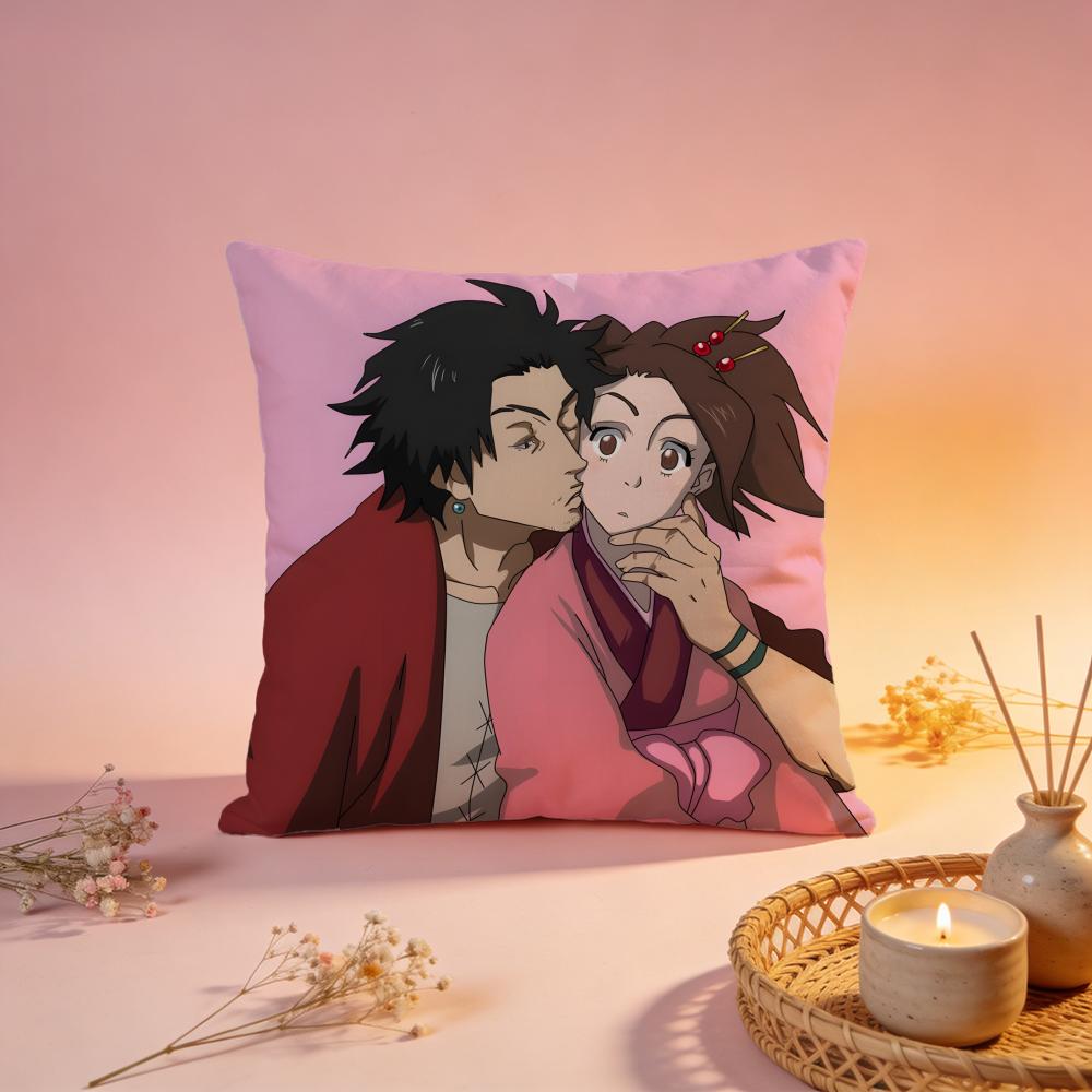 Trendy SSamurai Champlooing Cushion Cover Comfortable Durable Pillow Cover MultiScene for Home Office Car Sofa