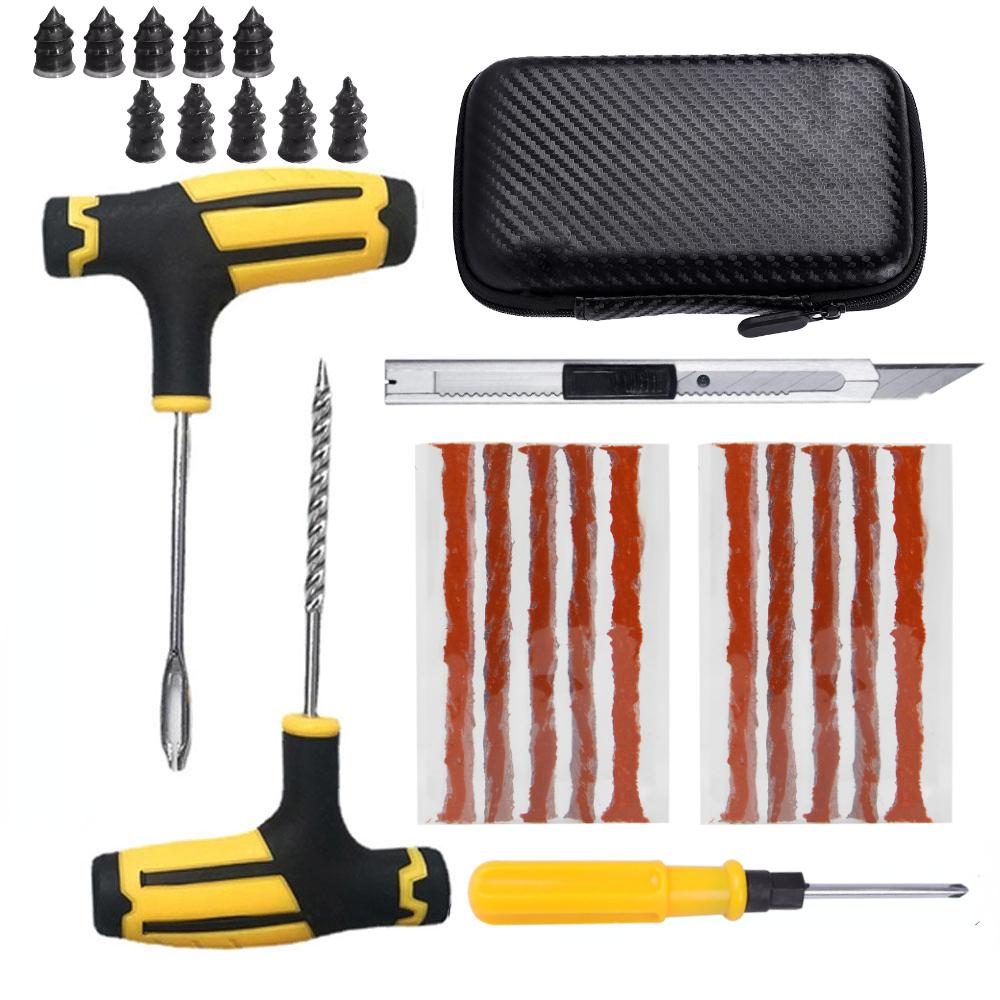 

Новый набор инструментов для ремонта автомобильных шин, набор для шипования, заглушка для прокола шин автомобиля, плоскогубцы с игольчатыми губками для гаража, вакуумная пленка, гвозди, шурупы, кейс для хранения