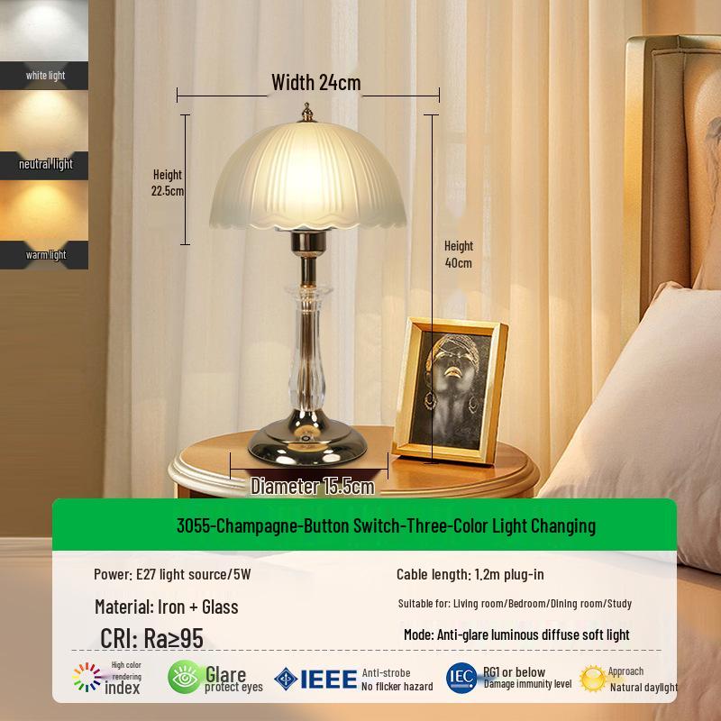 

Кристальный лепесток прикроватная лампа: Элегантное и роскошное освещение атмосферы, перезаряжаемая настольная лампа для свадьбы и спальни.