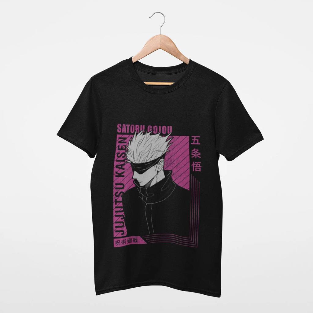 Anime Jujutsu Kaisen Satoru Gojo Graphic TShirt 100Cotton Oversized Shirt unisex Y2k Unisex Short Sleeve ONeck Selling Popular