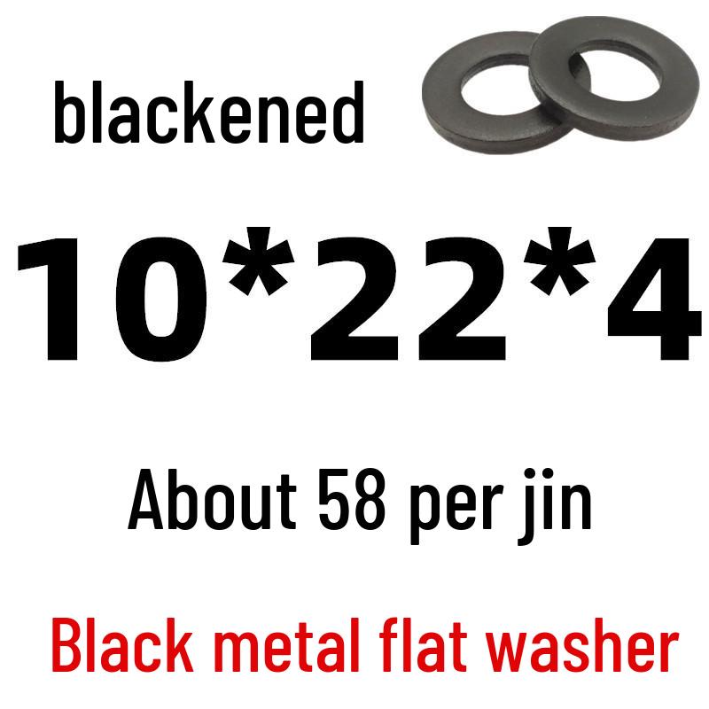 Thickened Black Iron Flat Washer for Screws, Non-standard Round Design