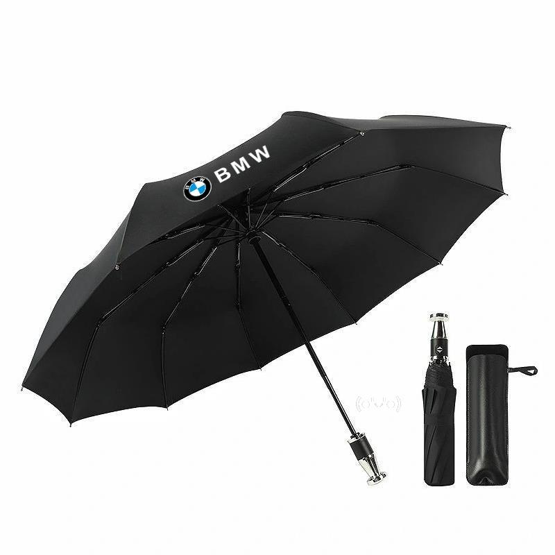 Windproof Sunshade Umbrella Car Badge Automatic Folding For BMW X1 X3 X5 X7 E39 E46 E60 E70 E90 F10 F25 F30 G20 G30 Car Sticker djbf00