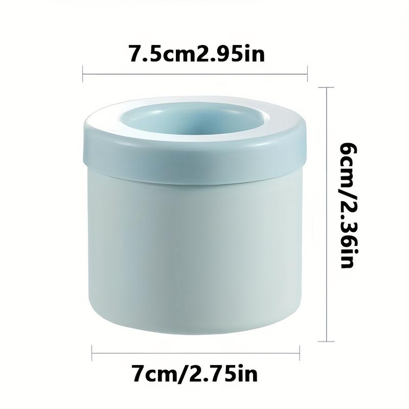 1pc Rapid Freeze Portable Ice Box, with Lid & Large Capacity for Cylinder Ice, Home Bar Camping, Quick Freeze Tray