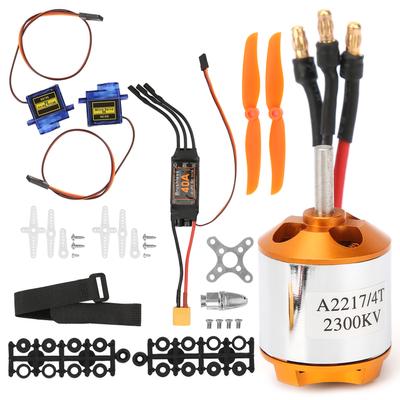 RC Fernbedienung Flugzeug 2217 KV2300 Motor 6035 Propeller Servo 40A XT60 ESC Set