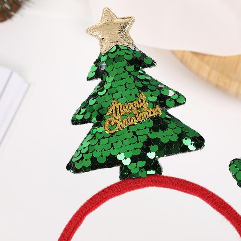 Holiday Headdress Children Hair Hoop Stage Performances Hair Band Sweet Styles for Themed Parties and Home Celebration