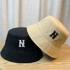 Hat Female Korean Casual N Letter Embroidered Fisherman Hat Spring Fashion Shade