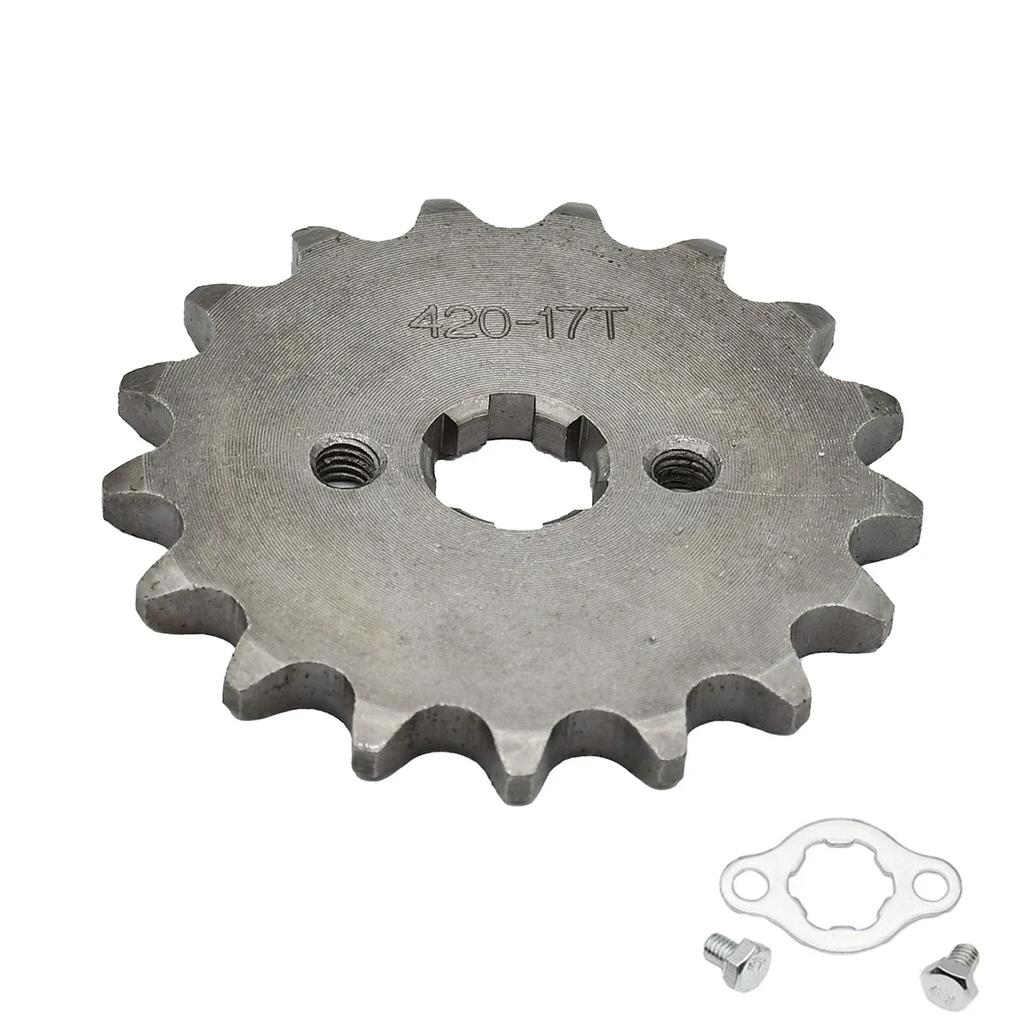 420H Chain 420 17mm 10 -19 Teeth Front Engine Sprockets For Taotao Kayo BSE Xmotos Apollo SSR Monkey Dax 110 125cc Dirt Pit Bike