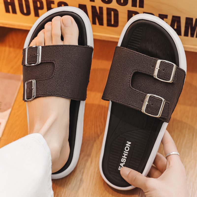 Sommer Herren Strandhausschuhe Rutschfeste Bequeme Hausschuhe Für Innen Außen Herren Wasserschuhe Sandalen