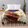 Sonic Topography HSL Abstract Music Lover Throw Blanket